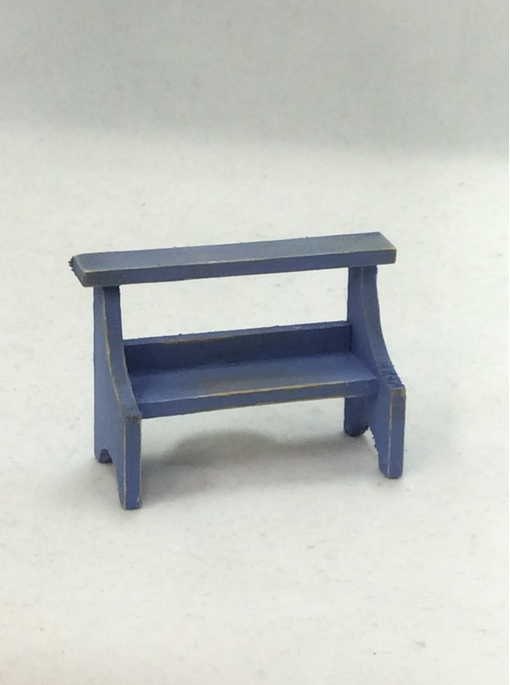 Rustic Crock Bench, Country Blue